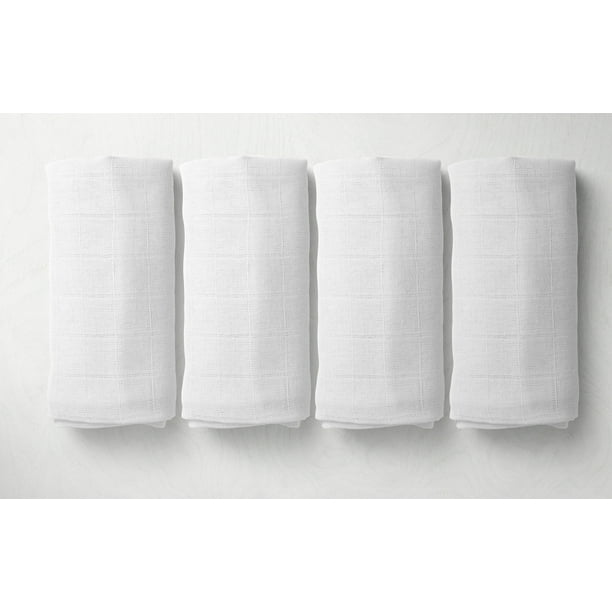 45'' Baby Swaddle Blanket 100% Cotton Newborn Sleeping Muslin Gauze Wrap Towel